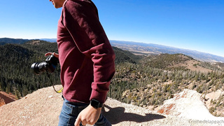 OnlyFans Cremedelapeach Cliff Sex PP