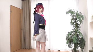 The super cute and beautiful boy layer is back! I will serve you in Kana Arima costume  )