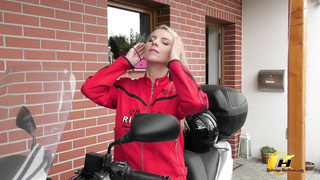 KaterinaHartlova Back To Home On Motorbike LEWD