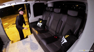 FuckedInTraffic Sicilia, Jarushka Ross Steamy FFM threesome in the car with blondies Jarushka Ross and Sicilia