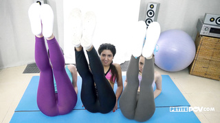 PetitePOV Flora Fairy Lina Love Katy West Exercises For Three VSEX