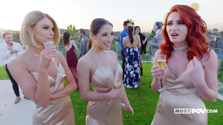 MorePOV Abella Danger Emma Hix And Lacy Lennon Three Horny Bridesmaids WRB