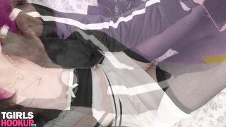 TGirlsHookUp Dusti Bunny, Astrid Soleil - Dusti Takes It Up Her Ass Like a Little Slut!