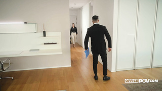 OfficePOV Clemence Audiard And Milan Cheek Threesome Initiation WRB