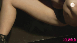 ThisIsGlamour Melissa Debling Little Black Lingerie BTS LEWD