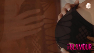 ThisIsGlamour Cara Brett With No Panties Under Her Black Dress LEWD