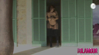 ThisIsGlamour Gina Black Lingerie Strip LEWD