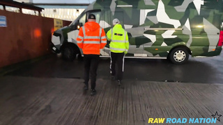 10 inch horse hung random dragged to back of van & fucked at truck sto