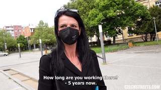 CzechStreets E MILF Walking On Public With Vibrator