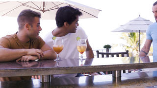 LucasEntertainment Filled Up With Cum, scene 1 - Allen King sucks and fucks Sir Peter and Marco Antonio