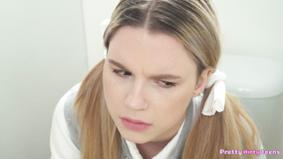 PrettyDirtyTeens Katarina Rina Busty College Babe Finds Campus Gloryhole