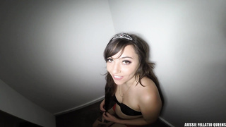 AussieFellatioQueens Princess Ariana Swallow Booth First Visit