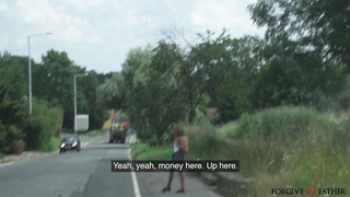 ForgiveMeFather Horny Hitchhiker Confesses And Fucks