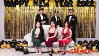 SexMex Jessica Sodi Malena And Diann Ornelas New Years Eve Orgy