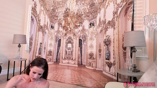 SofieMarie White Fur And Gold Photoshoot And BTS