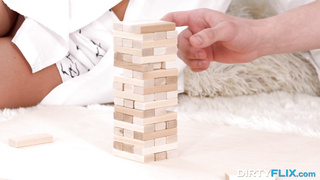 YoungCourtesans Jeniffer Flex Playing Jenga Led To Fucking A Stunner