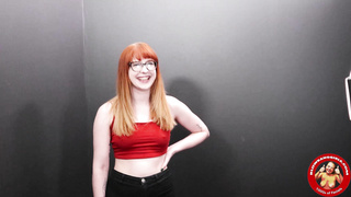 BlowBangGirls Hannah Grace Curvy Cute Redhead Ready For Cum BTS