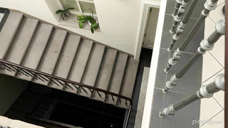 PissPlay Bruce And Morgan Hotel Staircase