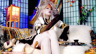 ManyVids MollyRedWolf Ning Guang Restoring The Jade Palace