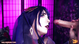 ManyVids MollyRedWolf Raiden Shougun Secret Quest Scene